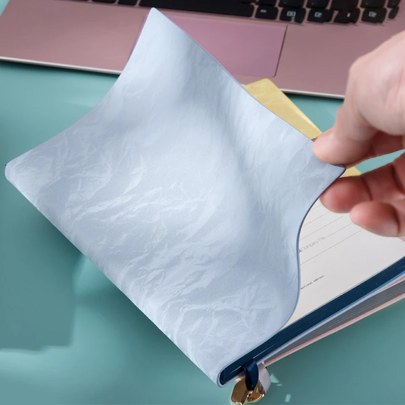 High-value A5 PU Leather Notebook Custom LOGO Primary School Student Handbook Business Meeting Notepad New Year's Gift Book