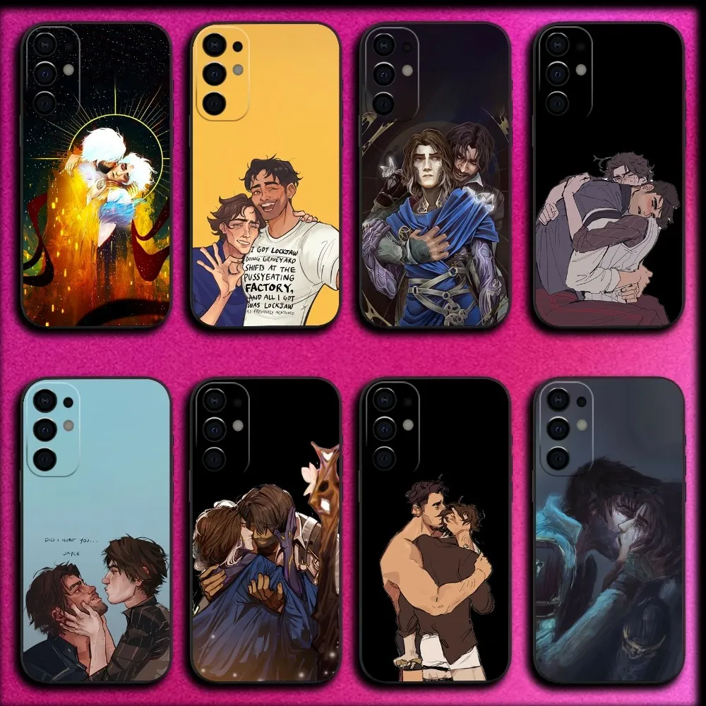 Arcane J-Jayce Love Viktor Phone Case For Samsung S25,S24,S21,S22,S23,S30,Ultra,S20,Plus,Fe,Lite,Note,10,9,5G Black Cover