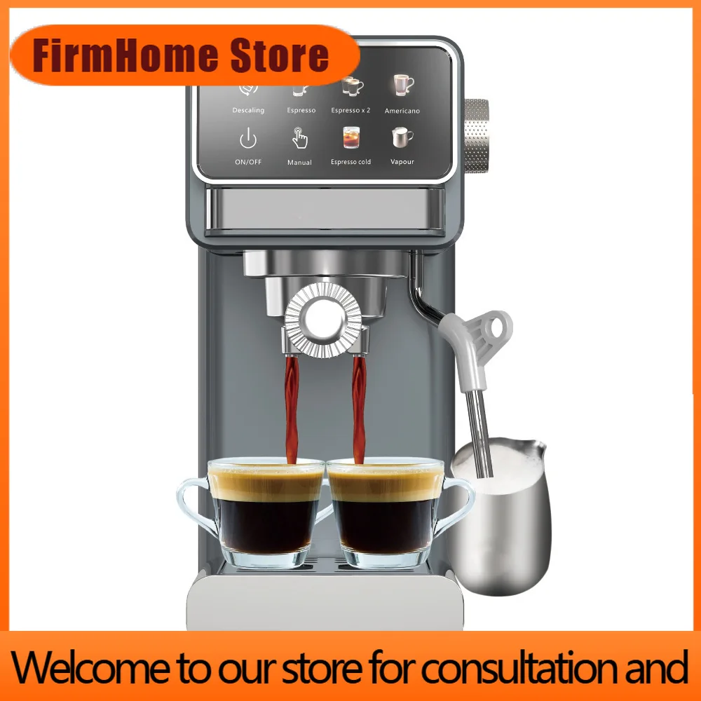 FirmHome StoreItalian Coffee Machine Household High-pressure Extraction Office Semi-automatic Italian Concentrated Steam Foaming