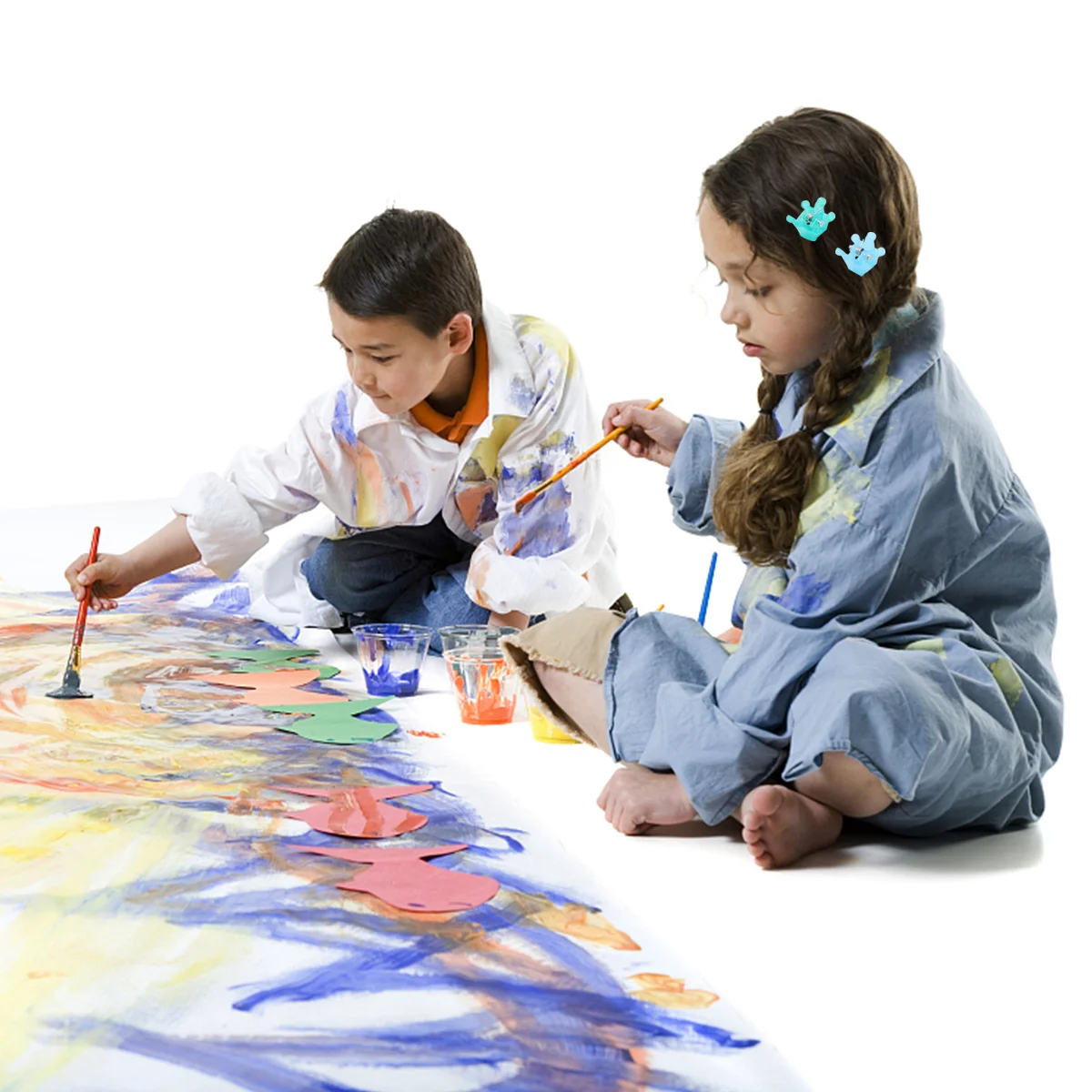 

40pcs Princess Mini Claw For Girls Baby Clips Set Crown Design Clamps Hair Clamps Lightweight Hair Accessories