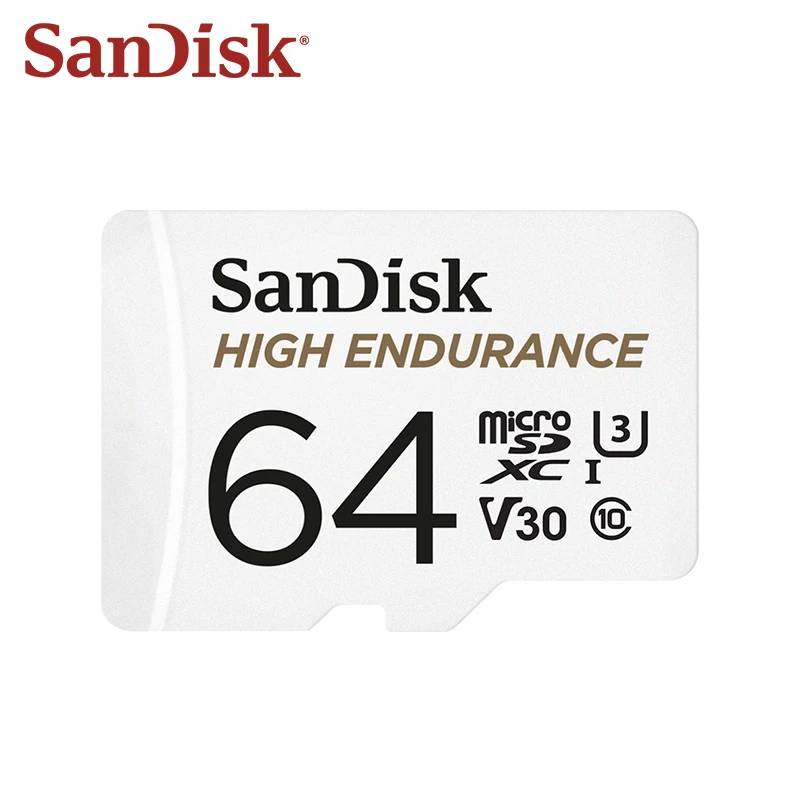 SanDisk-tarjeta de memoria microSD de alta resistencia para cámara de salpicadero, tarjeta Flash TF, 4k, V30, C10, U3, 256GB, 128GB, 64GB, 32GB