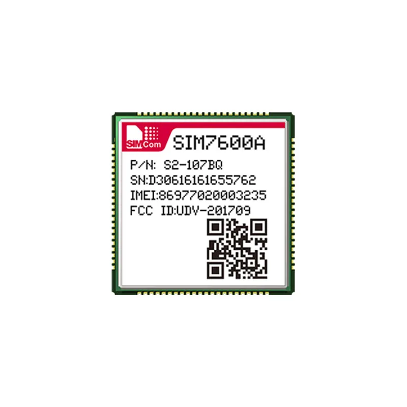 SIMCOM SIM7600A LTE Cat-1 Module LCC Type LTE-FDD B2/B4/B12 UMTS/HSPA+ B2/B5 Variant for North America