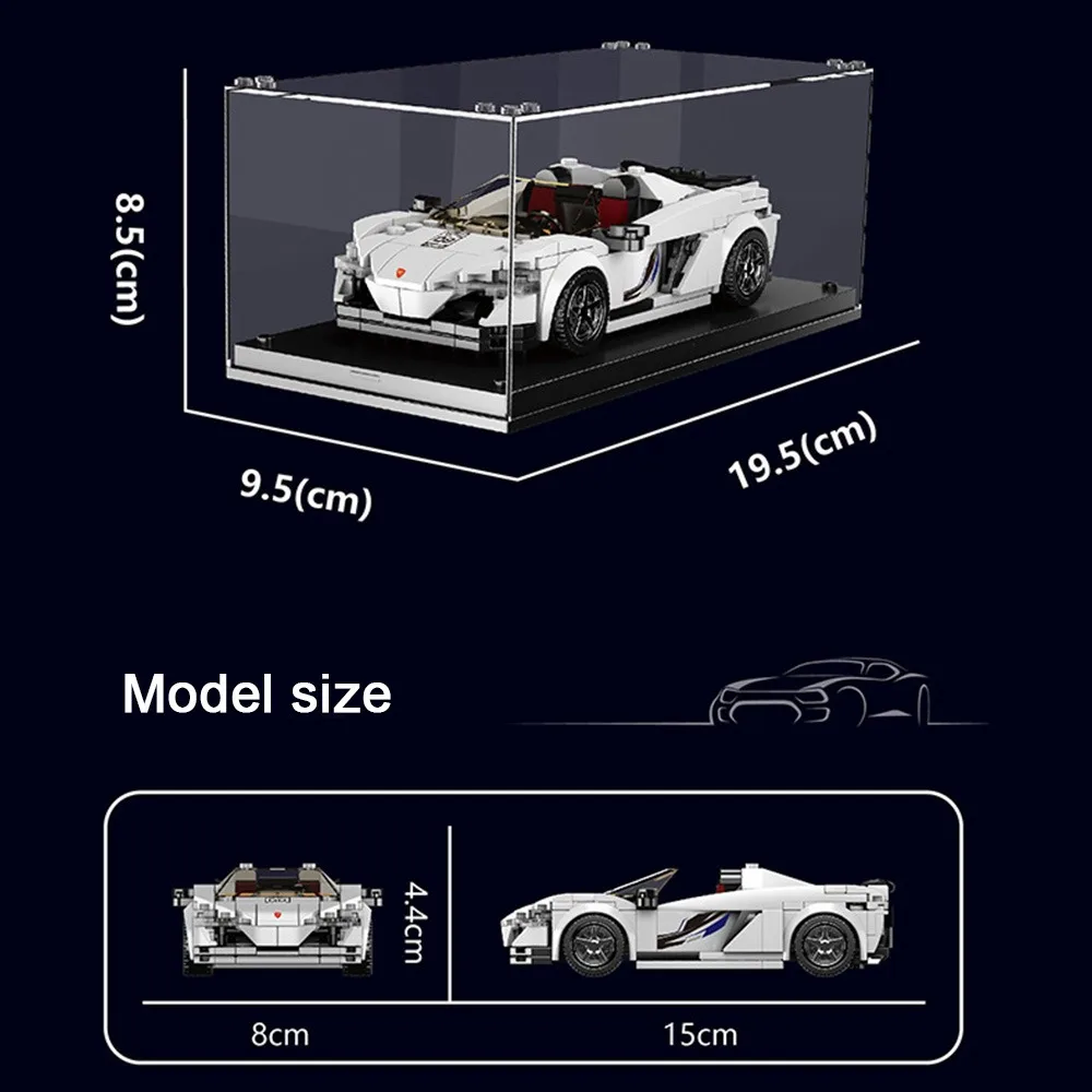 Mold King Mini Car Series 650s Samochód sportowy z wyświetlaczem Zestaw klocków do budowania Symulacja dla chłopców Nastolatki Dorośli Prezenty