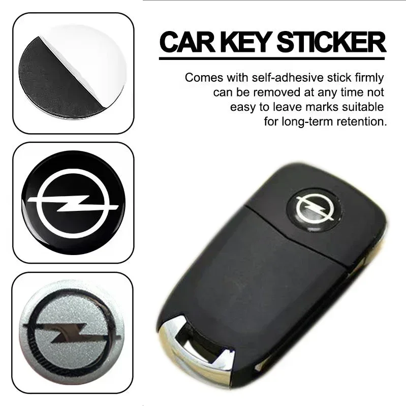 Autocollant de badge de clé de voiture, autocollant de clé de voiture télécommandé pour Opel Corsa Astra Insignia Vectra Zafira Meriva Mokka Grandland Vivaro