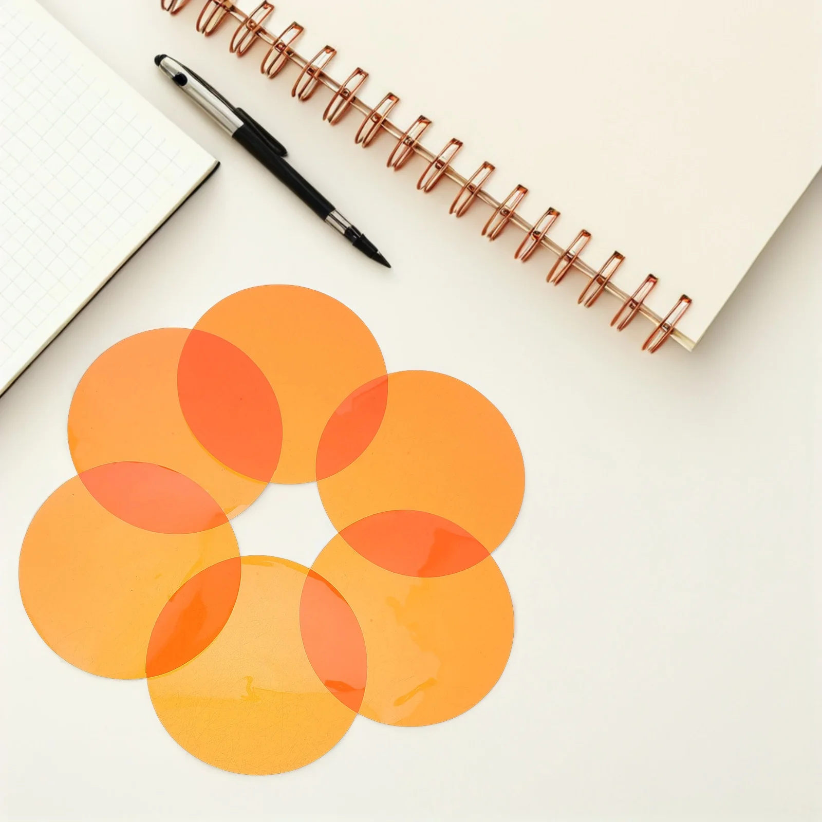 20Pcs Self Adhesive Warm Tone Gel Filter Stickers Round Discs for Spotlight Ceiling Pendant Lamp Color Correction Ambient