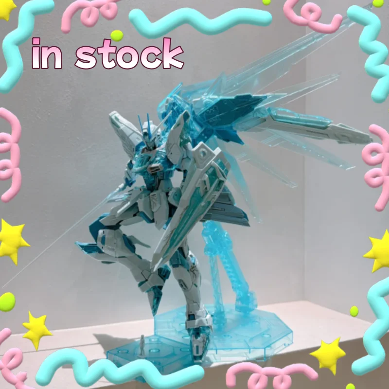 

In Stock 1/100 Mg Ice Blue Freedom 2.0 Assembly Model Kits Robot Plastic Collectible Model Customized Birthday Toys Gifts