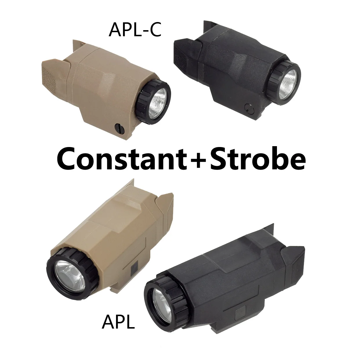 

Тактический фонарь INFORCE APL APL-C Scout Light с белым светодиодом для Glock 17, охотничий фонарь из нейлона, подходит для 20-мм направляющей