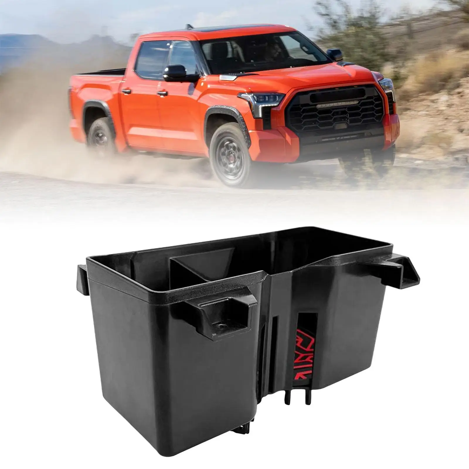 حامل أكواب كبير الحجم بديل لتويوتا للتندرا 2022+ أسود قوي
