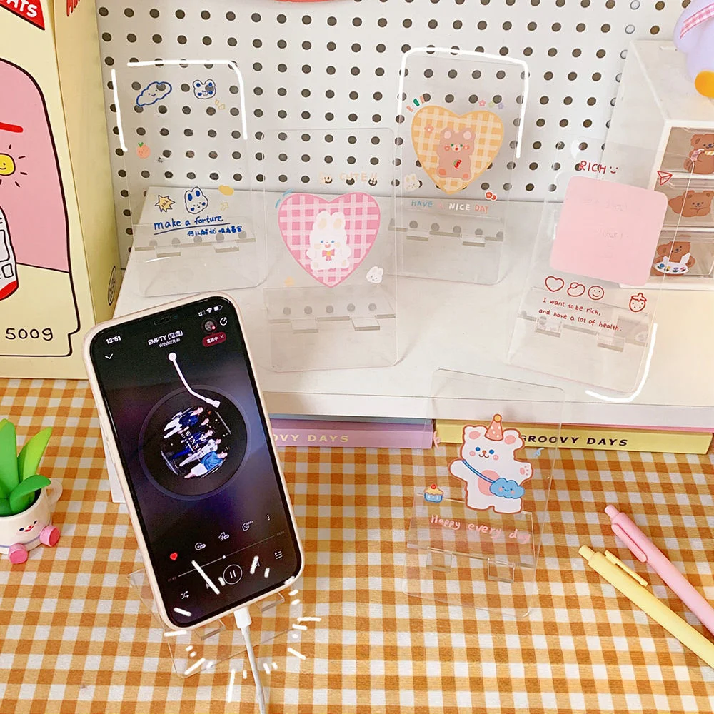 Customizable Acrylic Phone Stand - Perfect for Desk Decor and Streaming in Style Stand Holder for Phone /iphone/Ipad