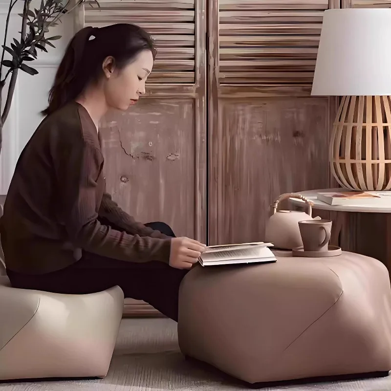 

Небольшой табурет из цельного дерева, для пеленания обуви, низкий, табурет для дивана для гостиной, восьмиугольный, домашнее сиденье