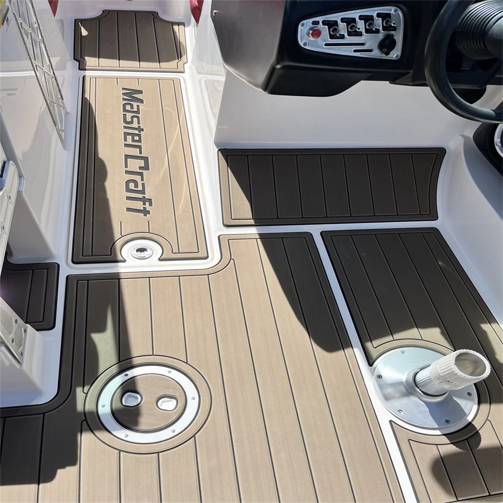 

2008-2014 Mastercraft X35 Плавательная платформа Кокпит Pad Лодка EVA Искусственный тиковый коврик для пола SeaDek Стиль Самоклеящийся V096 C46M