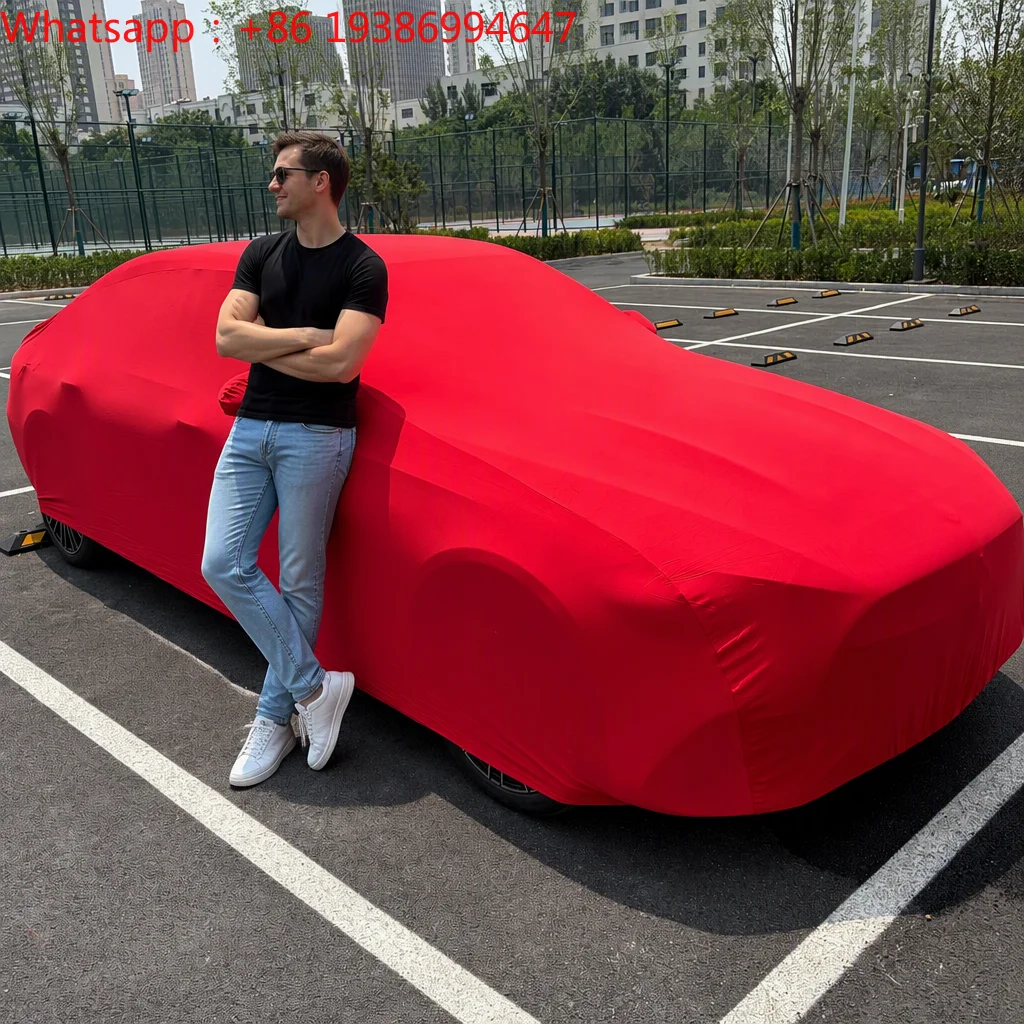 For Premium 210g Thick Smooth Touch Velvet Stretch Car Cover High Elastic Custom Made Dust Proof Velvet Auto Cover  Sedan Sports
