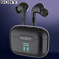 Sony True Wireless Earphone With Logo In-Ear Headphones Flip Cover Up Battery Display Bluetooth Motion Headset With Microphone