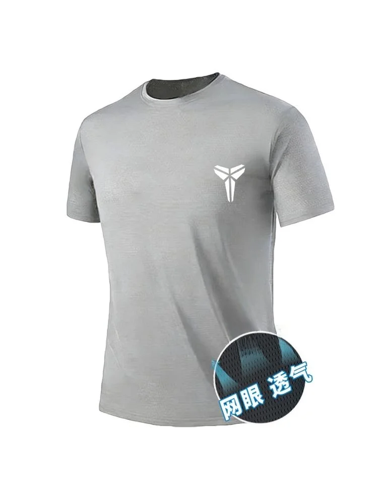 conjunto-de-roupas-de-treino-de-verao-para-homens-com-manga-curta-camiseta-solta-de-gola-redonda-em-seda-gelada-e-shorts-de-secagem-rapida
