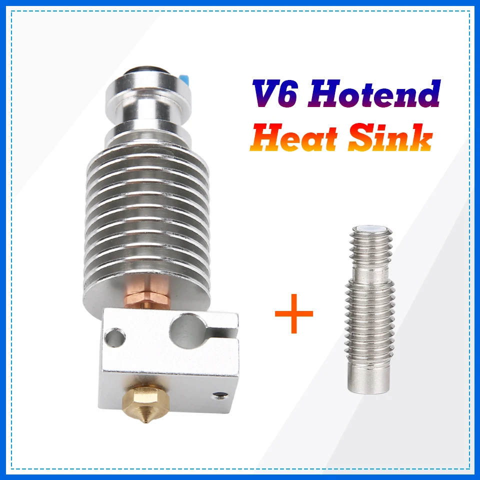 

V6 Hotend 3D Printer Parts E3D Nozzle Bimetallic Throat V6 Print Head Prusa Voron Remote Direct Heat Sink Extruder Accessories