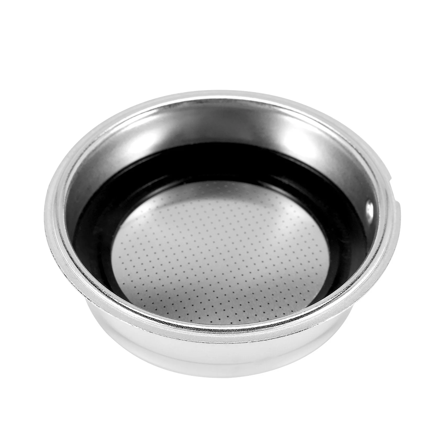 Friendly Detachable Stainless Steel Coffee Filter Basket Strainer Coffee Machine Accessories for Home Office(Single Cup)