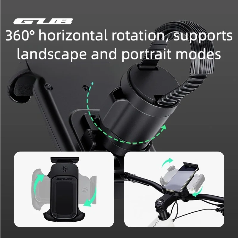 GUB P18 الدورية الهاتف المحمول كتيفة ثابتة دراجة هوائية جبلية الملاحة دراجة كهربائية ركوب حامل هاتف المحمول أداة #5