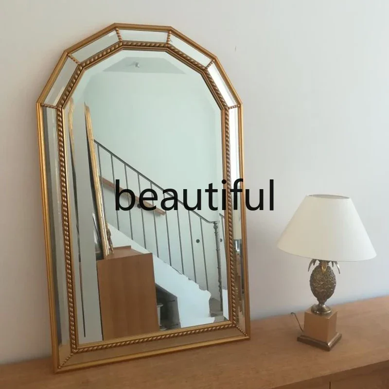 YL Bathroom mirror, toilet washstand, wall-mounted vanity mirror, fireplace light luxury decorative mirror