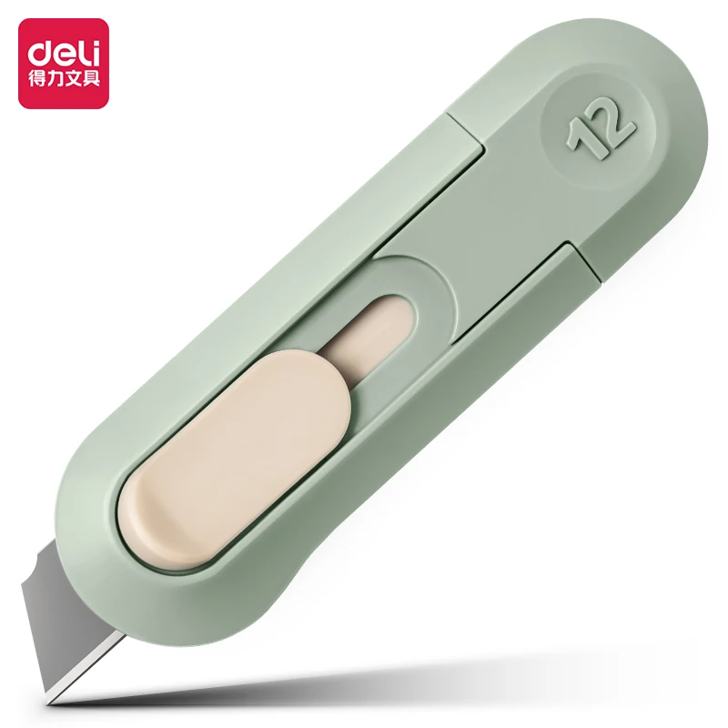 KHINSUN Draagbare papiersnijder Mini-snijmes 4-kleuren Envelop Box Opener Gemakkelijk mee te nemen Snijders Mes Briefpapier