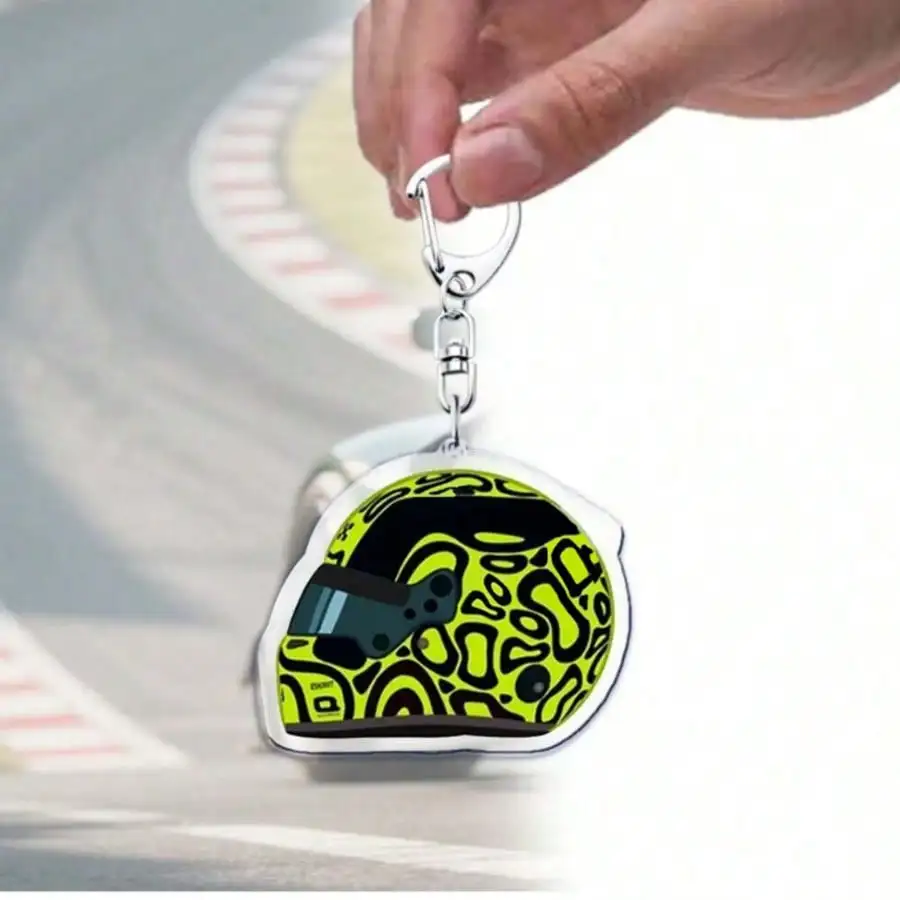 Lando Racing-themed Keychains Keychain Accessories Bag Charms Keychain Ornaments Fan Gifts A Must-have for F1 Racing Enthusiasts