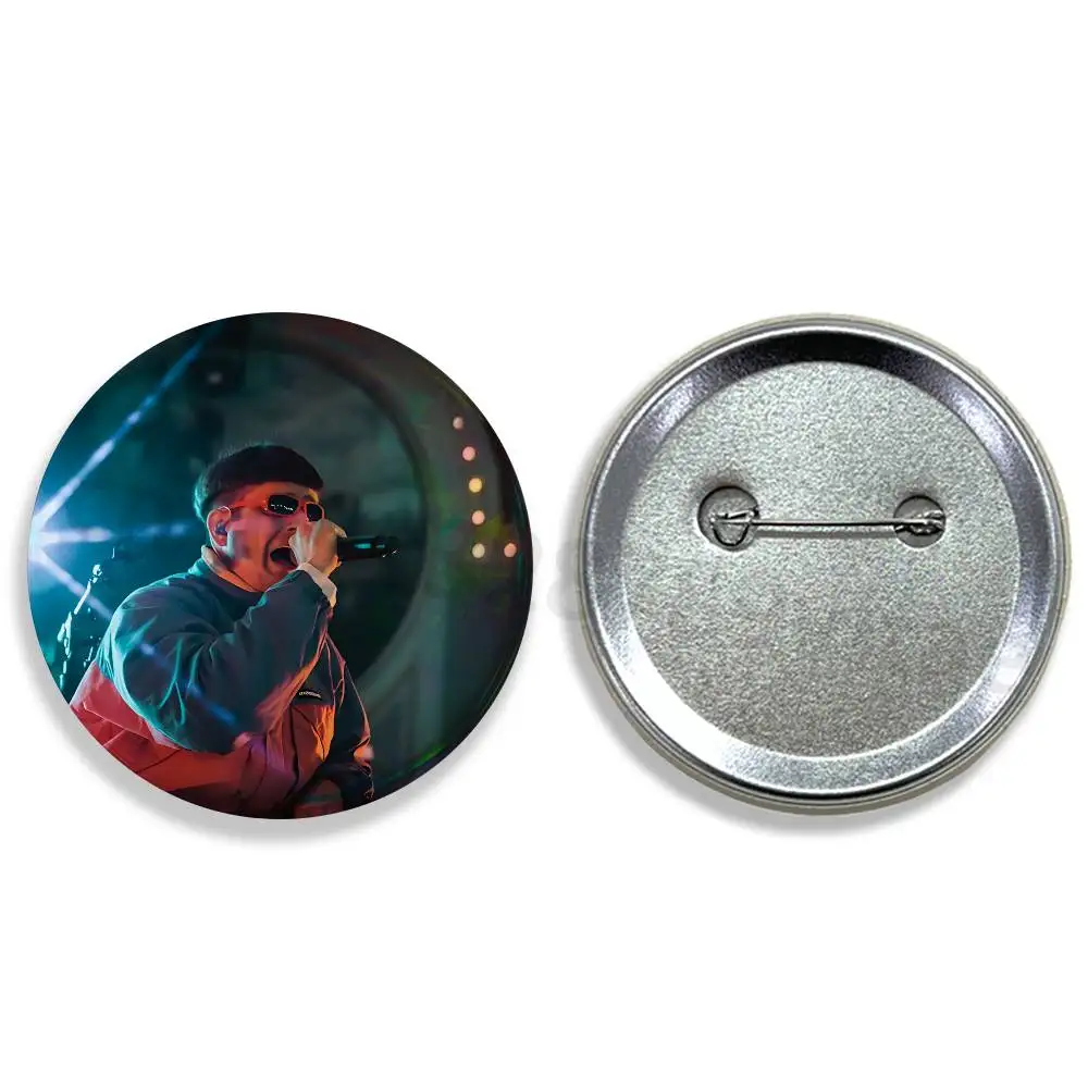 Oliver T-Tree Life Goes On 32/44/58mm Handmade Pins Round Brooch Badge Backpacks Clothes Jewelry Gifts