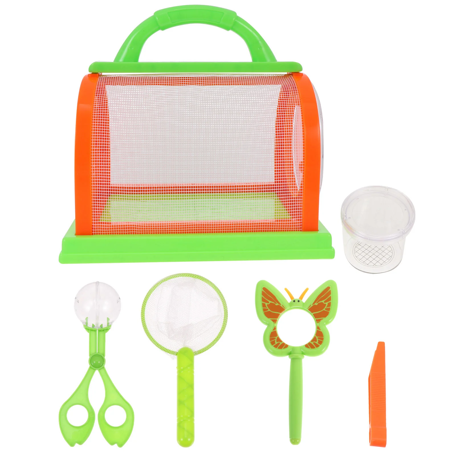 1 Set Bug Bungalow Insect Catching Kit Bug Toys Insect Cage With Carrying Handle Portable Bug House Dragonfly Cage Outdoor