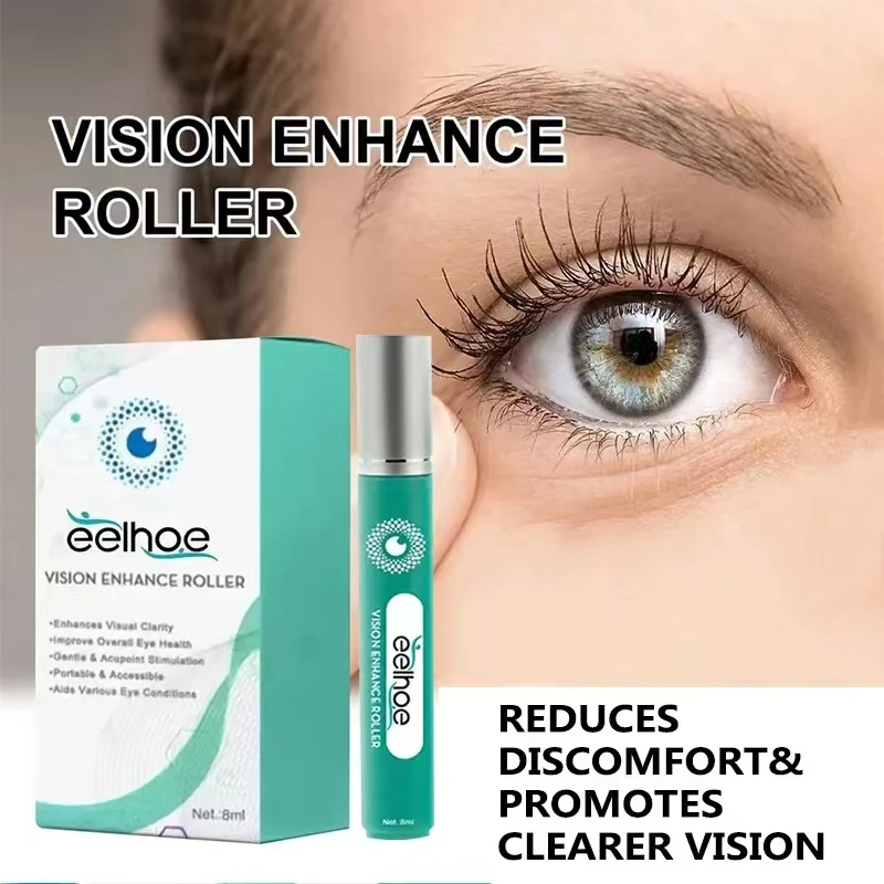 Eye Massage Roller Chamomile Plant Extracts Relaxes Eyes Dryness Gentle Relax Massage Vision Relieve Dry Eyes and Fatigue Care