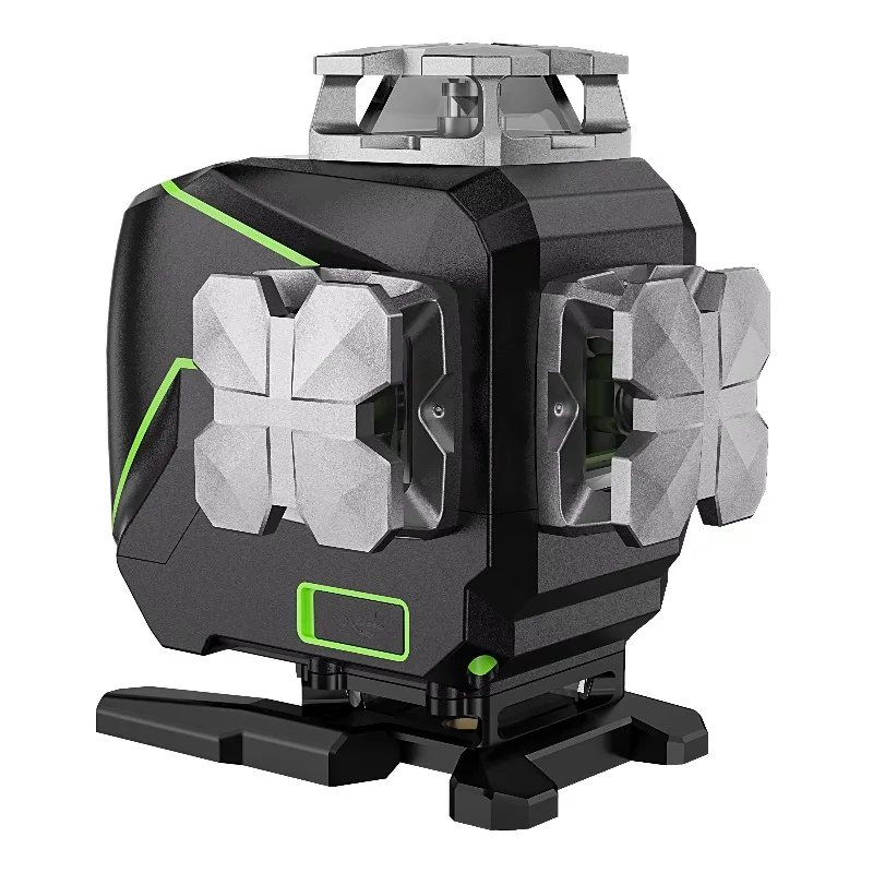 

Crossline laser level rotates 4D self-leveling 360 degrees, with high precision LCD display