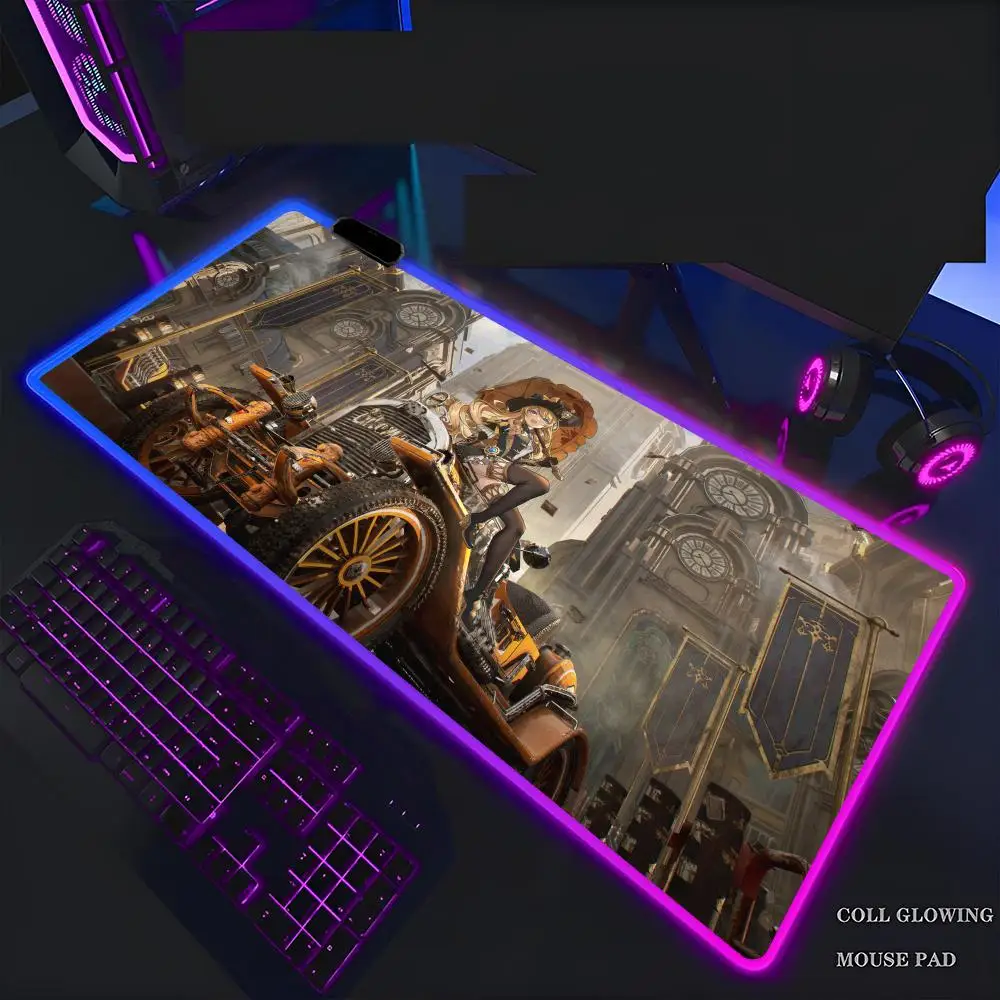 

Genshin Impact Mouse Pad Mousepad Rgb Mouse Pad Gaming Backlight Pc Accessories Gamer Keyboard Backlit Mat Desk Protector Mats Xxl 700x300xmm Large Anime