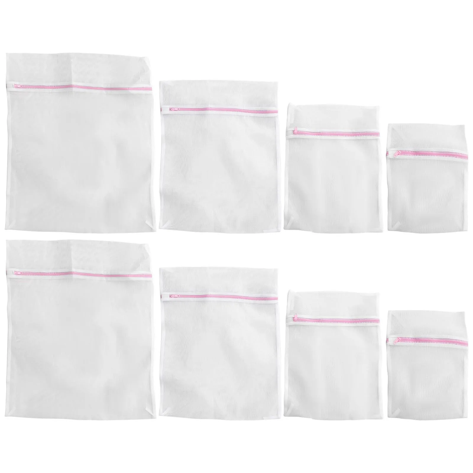 8 قطعة أكياس الغسيل قسط سستة حماية الملابس من التشابك الخدوش للغسالة مجفف السفر مجموعة أكياس الغسيل