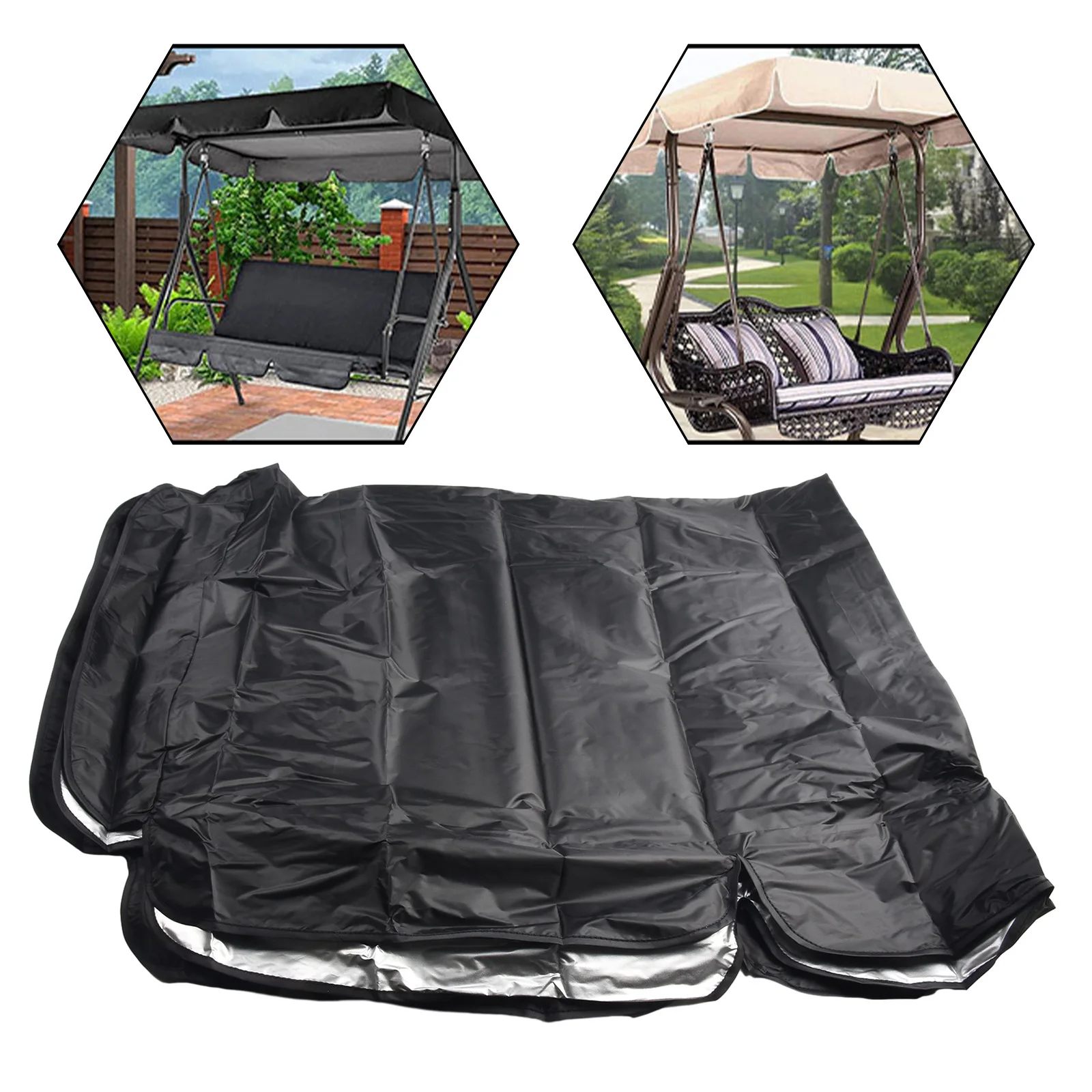 

Sun Visor Swing Canopy Sunshade Swivel Top Cover Chair Cover Balcony Outdoor Replacement 164*114*15cm Dustproof