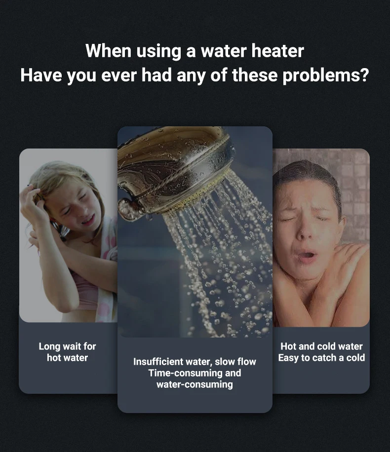 DIVEDEER 8L/12L/16L/18L Portable Instand Water Heater Gas LPG Wall-Mounted Tankless Water Heater Digital Display Fast Heating