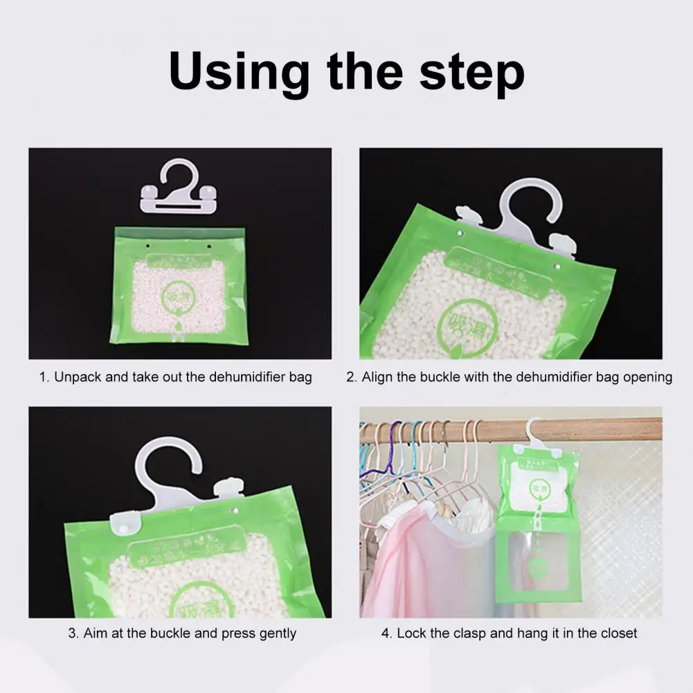 Remove Damp Musty Smell Granular Hanging Humidity Pack Wardrobe Desiccant Household Supplies