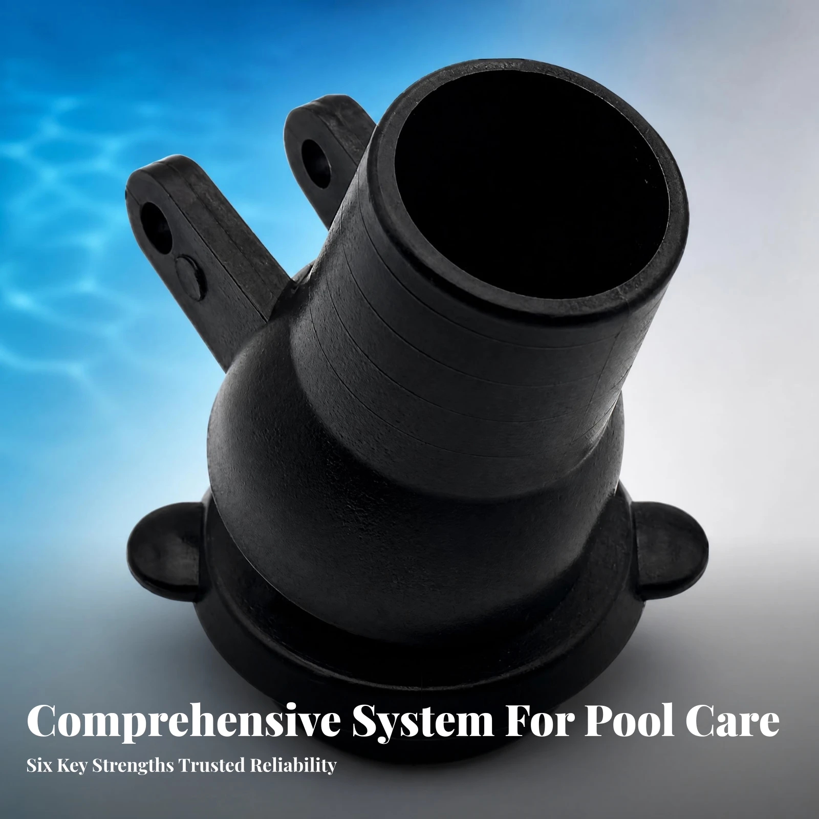 

Pool Hose Swivel Plastic Cleaner Connector Part Cylindrical Rotating Pool Cleaner Connector Through-Holes Matte Finish