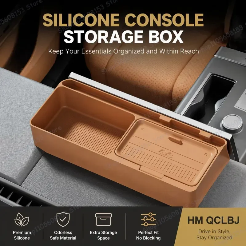 For Chery iCAR26 V27 Rear Seat Storage Box for Car Interior Organizer Waterproof Eco Friendly Auto Accessories Trunk