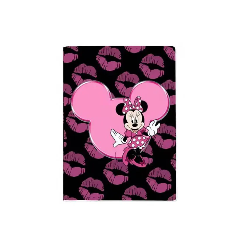 2023 Disney Mickey Minnie Mouse Travel Accessories Passport Cover Holder PU Leather Unisex ID Bank Card Holders Wedding Gifts