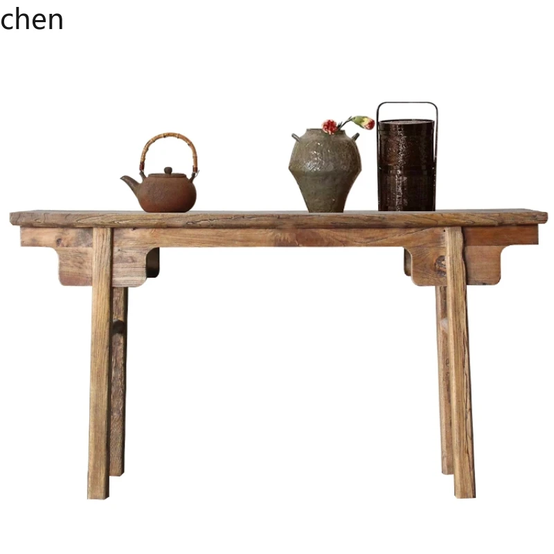 YFY Old Elm Old Door Panel Altar Storage Rack Flur Partition Household Altar