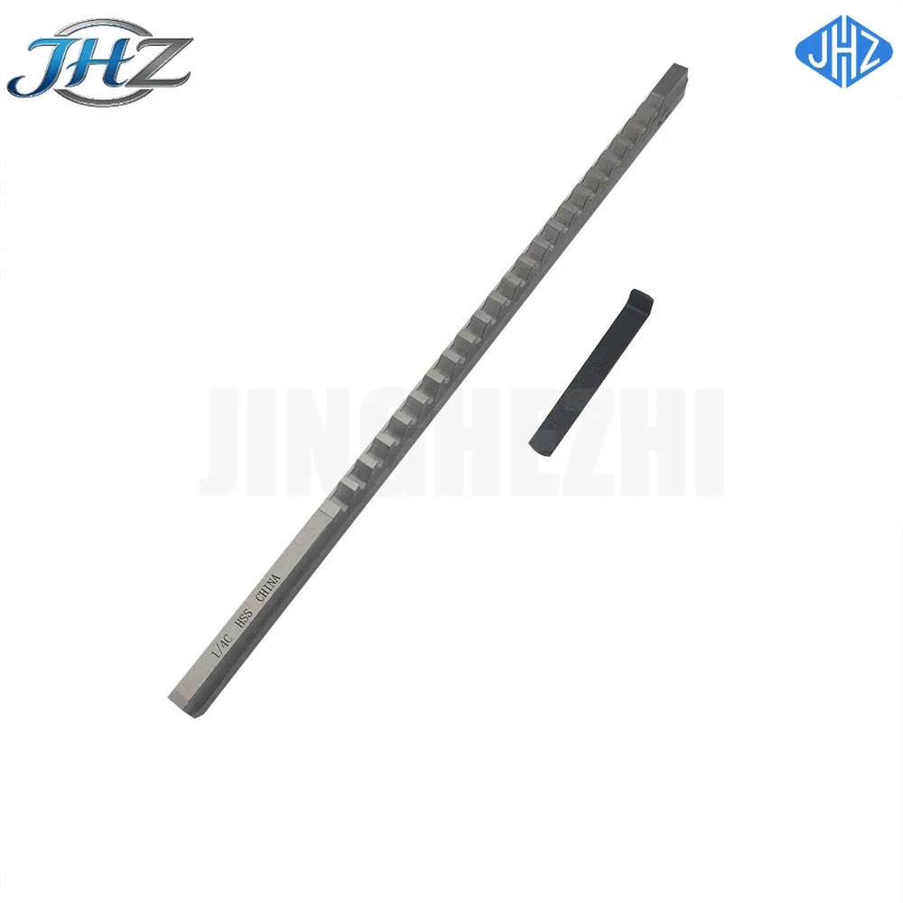 JHZ forPush-Type Keyway Broach 1/4 C Metric Size Broaches Broaching Tools for CNC Router Tool for CNC Router Metalworking