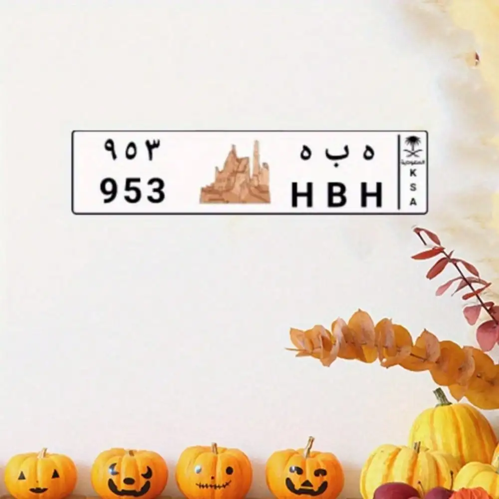 

Saudi Metal License Plate 40cm Home Wall Decor Vintage Arabian Gift Unique Retro Sign For Man Cave