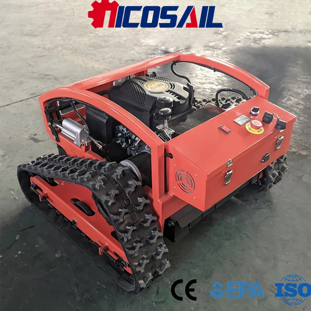 500mm Customizable Mini Remote Mower CE Certified Euro 5 Solid Structure for Construction
