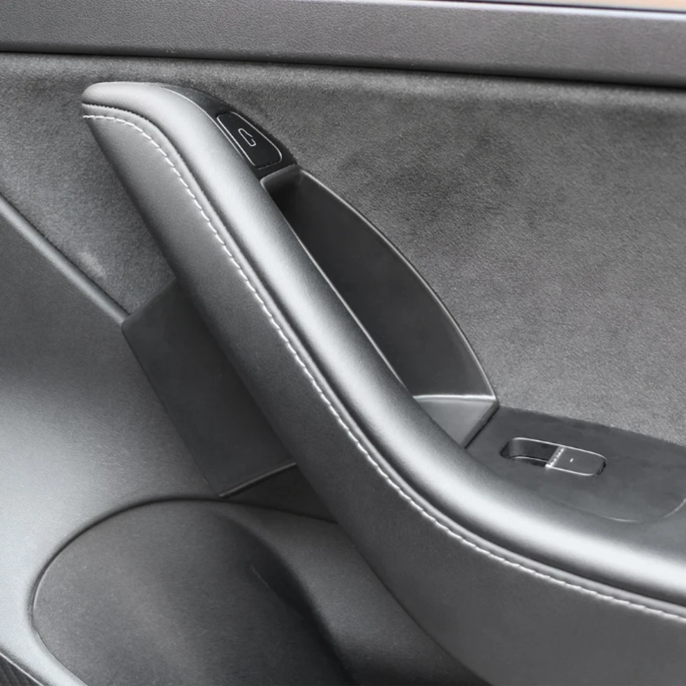Autotürgriff-Aufbewahrungsbox für Tesla Model 3 2017-2024 Model Y 2020-2024 Innengriff-Organizer Handyhalter Zubehör – Detail 5