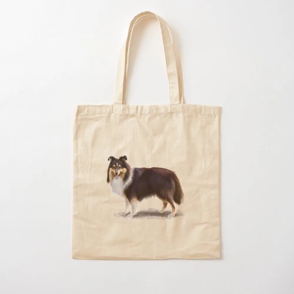 Tri Shetland Sheepdog Sheltie Tote Bag Canvas bag for women tote bag women Canvas eco pack Canvas Tote