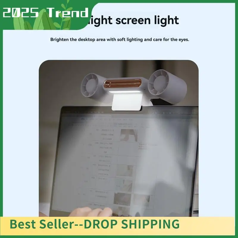 AD33 HOT Portable Air Conditioner Charging Fan With LED Light, Luminous Mute Fan, Four-Speed Hanging Screen Small Fan