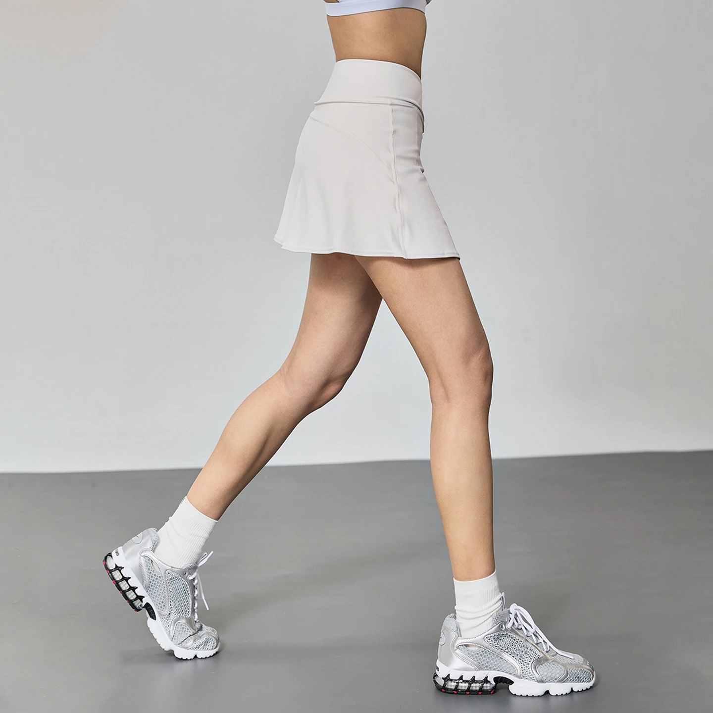 

Mitaogirl High-Waist Crossed-Waist Tennis Skirt Women's Cloud Sensation Skin-Friendly Fitn ort Yoga Pants Summer