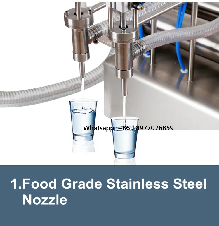 2026 Professional Semi-Automatic High-Accuracy Beverage PET Plastic Bottle Filling Machine For Water Alcohol & Bleach 220V/110V