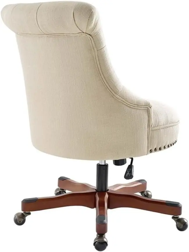 Wood solutions.com-Chaise de Bureau Réglable, Beige