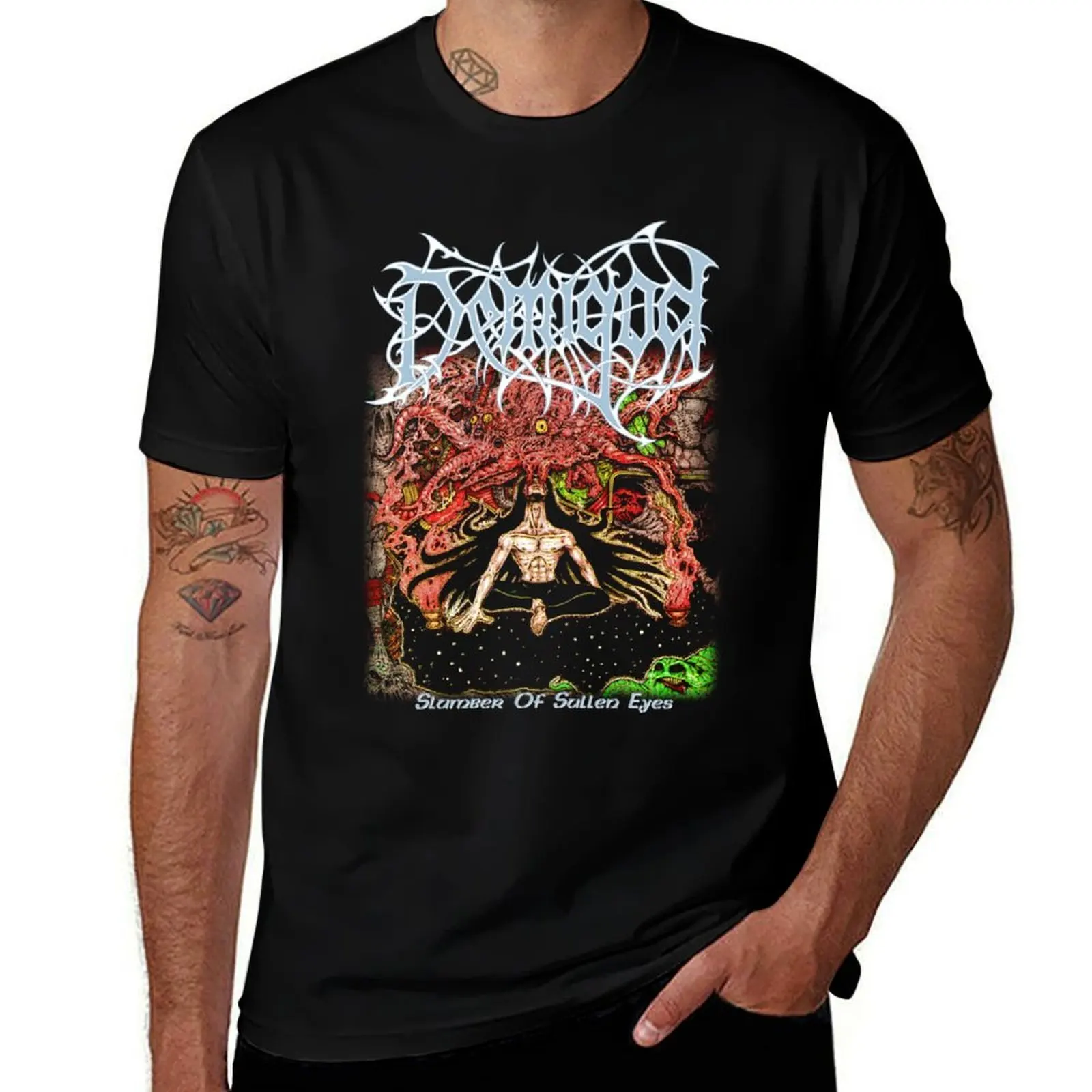 

Slumber of Sullen Eyes by Demigod - Classic Old School Death Metal T-Shirt t shirts cotton 100% T-Shirt