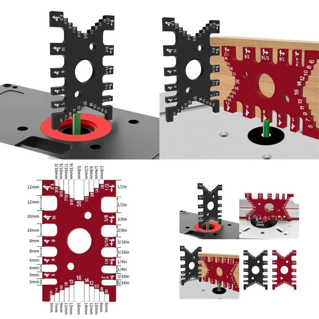 

652F Dovetail Jig Table Machine Gaps Gauges Metal Woodworking Tenon Caliper Machine Tool Height Gauges