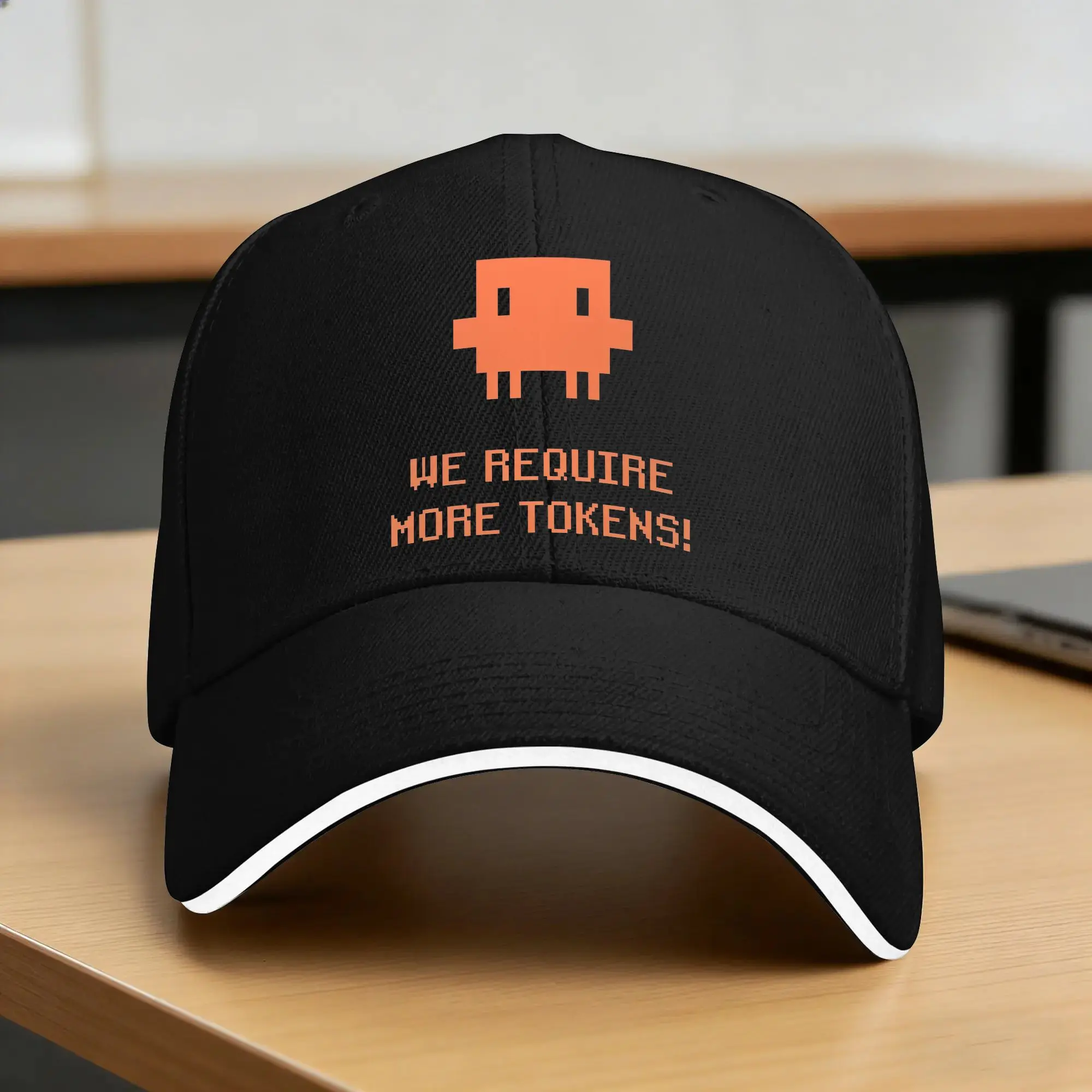 We Require More Tokens! Pixel Ananx1 Ai Meme Claude Casual Baseball Cap Hip Hop Hats Summer Sun Visor Female Male Baseball Caps