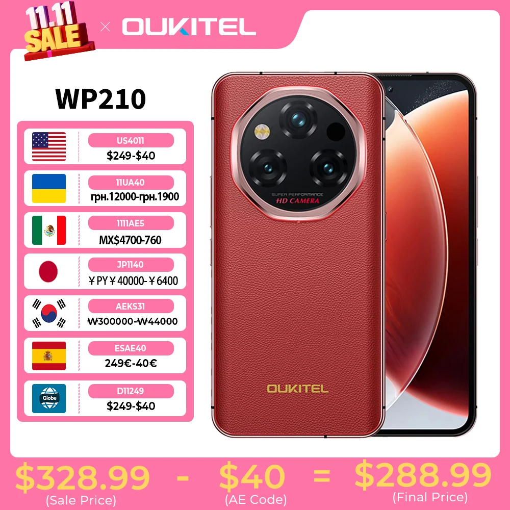 【World Premiere】OUKITEL WP210 Rugged Phone - MTK 8200, 36GB 512GB, 8800mAh 45W, 6.7